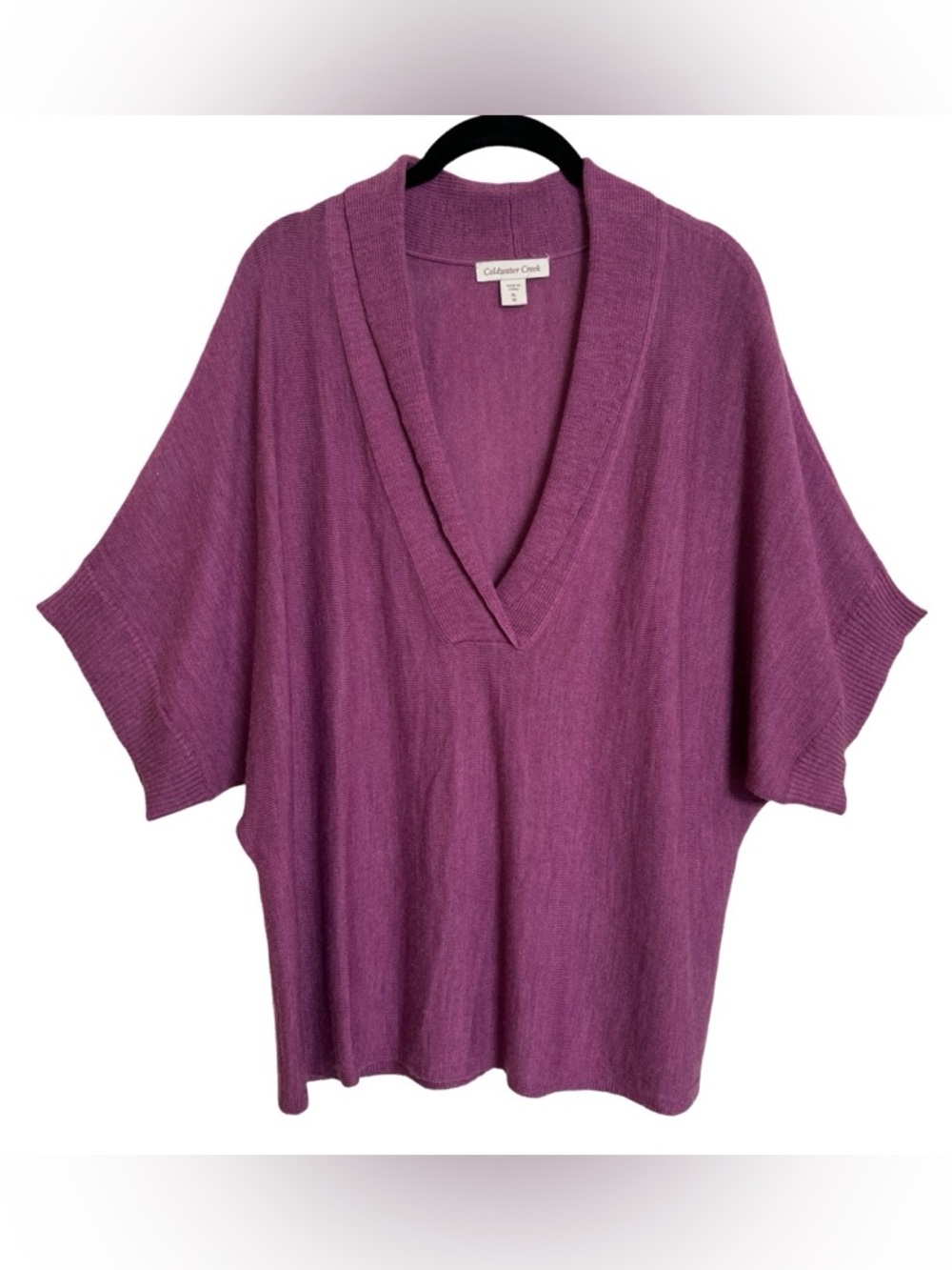 NWOT Coldwater Creek heathered dolman sleeve top sweater SZ XL X-Large
